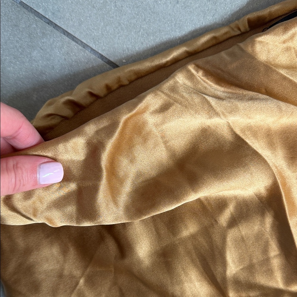 Banana Republic Golden Camel Satin Maxi Skirt - Picture 3 of 3
